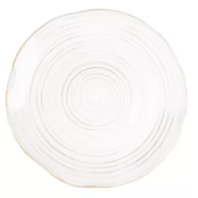 Clayre & Eef Geschirr Frühstuckteller Ø 18 cm Beige Keramik Rund
