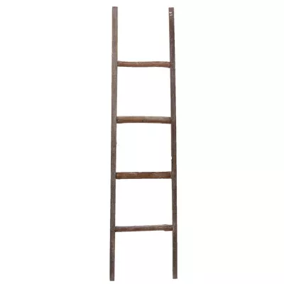 Clayre & Eef Handtuchhalter 150 cm Braun Holz Handtuch Leiter