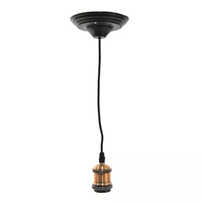 Clayre & Eef Kabelpendel 150 cm  Kupferfarbig Kunststoff Pendelleuchte