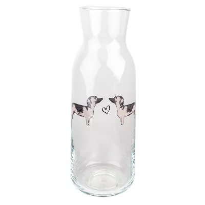 Clayre & Eef Karaffe Glas Hunde