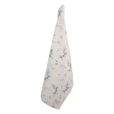 Clayre & Eef Küchentuch 50x70 cm Beige Blau Baumwolle Blaubeeren Küchentuch
