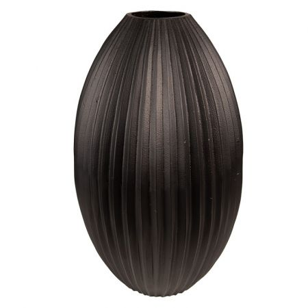 Clayre & Eef Metall-Vase 39 cm Schwarz