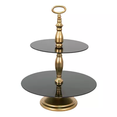 Clayre & Eef Obstschale 49 cm Goldfarbig