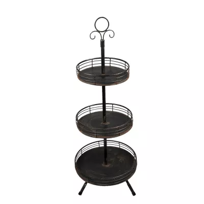 Clayre & Eef Obstschale 95 cm Schwarz
