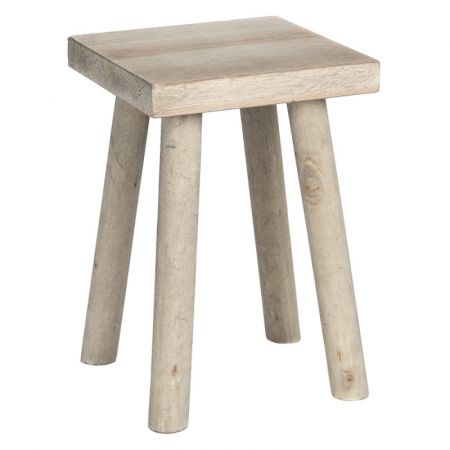 Clayre & Eef Pflanzentisch 18x18x26 cm Braun Holz