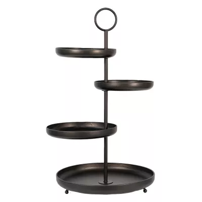 Clayre & Eef Servier Schale 46x41x75 cm Schwarz