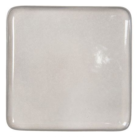 Clayre & Eef Servierschale 25x25 cm Grau Keramik Tablett