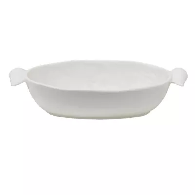 Clayre & Eef Servierschale 500 ml Weiß Keramik Flügel Servierschale