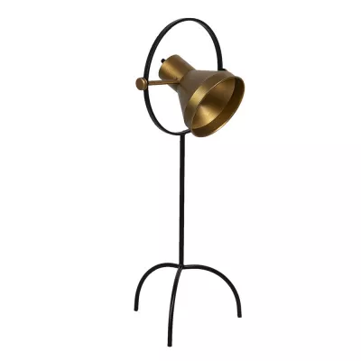 Clayre & Eef Stehlampe 33x31x79 cm  Kupferfarbig Metall Rechteckig Stehender Lampe