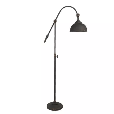 Clayre & Eef Stehlampe 37x27x169 cm  Braun Metall Rund Stehender Lampe