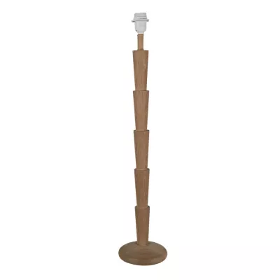 Clayre & Eef Stehlampe Ø 17x80 cm  Braun Holz Rund Stehender Lampe