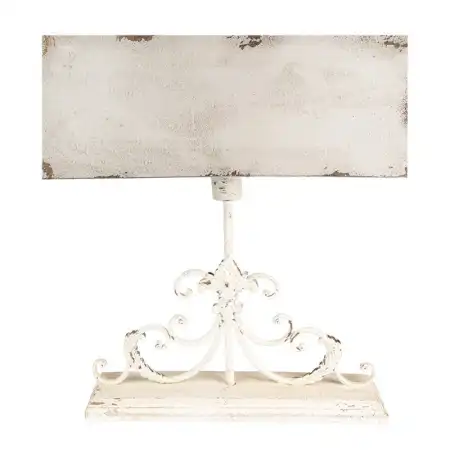 Clayre & Eef Tischlampe 50x20x56 cm Beige Holz Metall