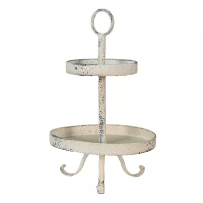 Clayre & Eef Tortenplatte Ø 30x50 cm Beige