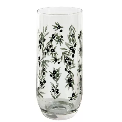 Clayre & Eef Trinkbecher 280 ml Glas Olivenzweig
