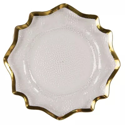 Clayre & Eef Unterteller Ø 33 cm Transparant Kunststoff