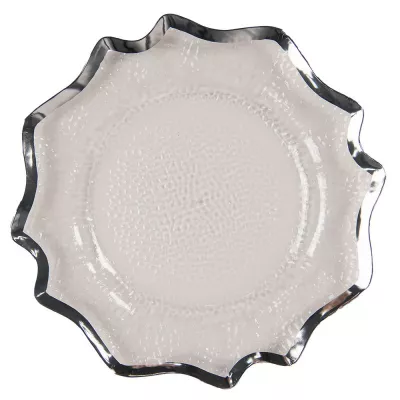 Clayre & Eef Unterteller Ø 33 cm Transparant Kunststoff