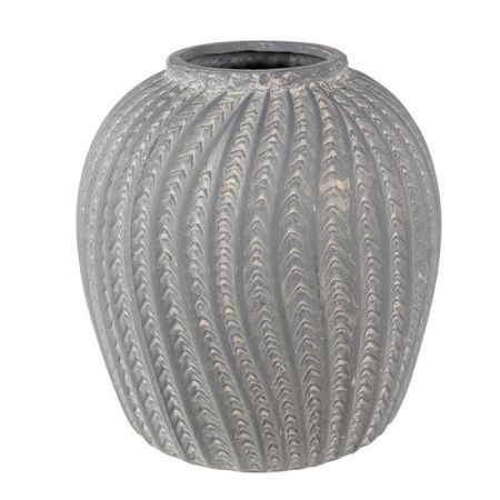 Clayre & Eef Vase Ø 20x20 cm Grau