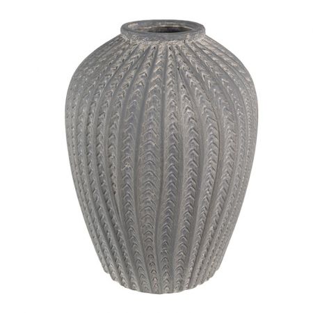 Clayre & Eef Vase Ø 21x28 cm Grau