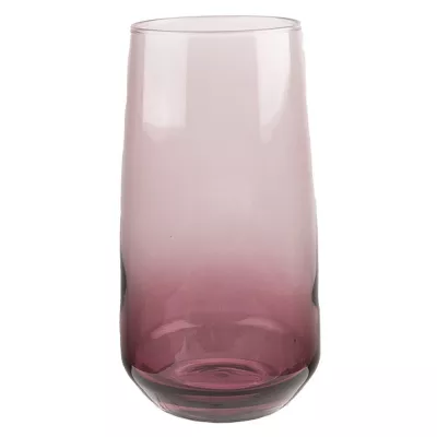 Clayre & Eef Verre d'eau 430 ml Lila Glas Trinkbecher