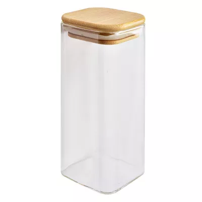 Clayre & Eef Vorratsglas 6x6x15 cm Transparant Glas Vorratsdose
