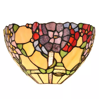 Clayre & Eef Wandleuchte Tiffany 30x15x18 cm Grün Beige Glas Tiffany Lampen