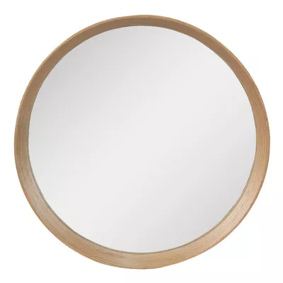 Clayre & Eef Wandspiegel Ø 50 cm Braun Holz Rund