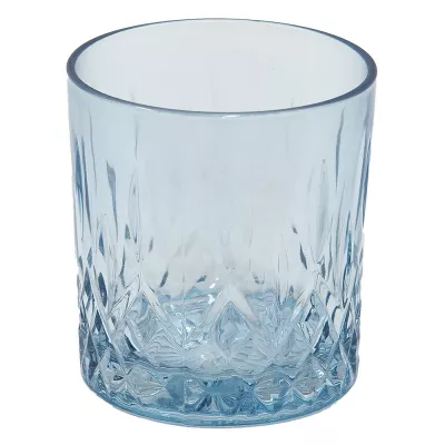 Clayre & Eef Wasserglas 300 ml Blau Glas