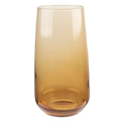 Clayre & Eef Wasserglas 430 ml Braun Glas Trinkbecher