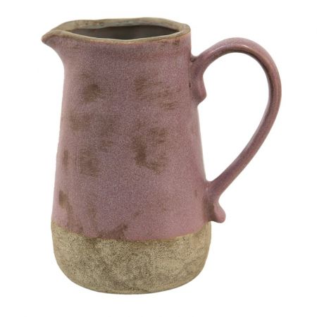 Clayre & Eef Wasserkanne 1000 ml Beige Keramik Deko Accessoires