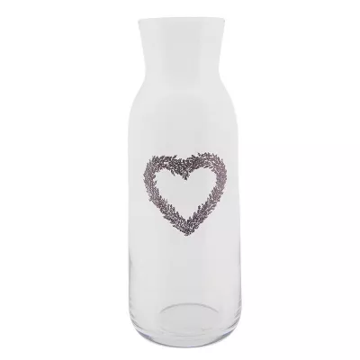 Clayre & Eef Wasserkrug 1000 ml Glas Herzen