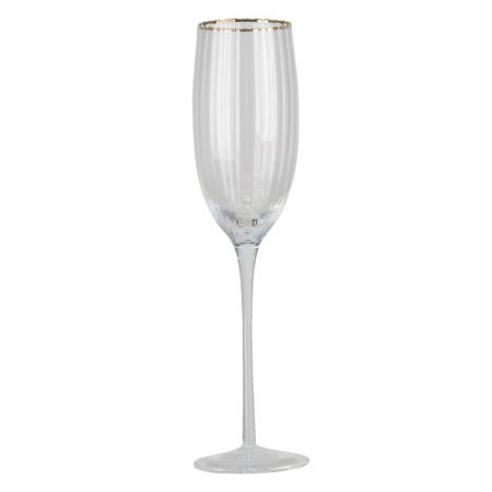 Clayre & Eef Weinglas 250 ml Glas Rund Champagne Glas