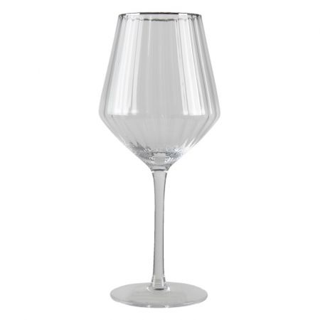 Clayre & Eef Weinkelche 550 ml Glas Rund Rotweinglas