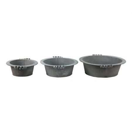 Clayre & Eef Wohnaccessoires Ø 36x11 cm Grau Metall