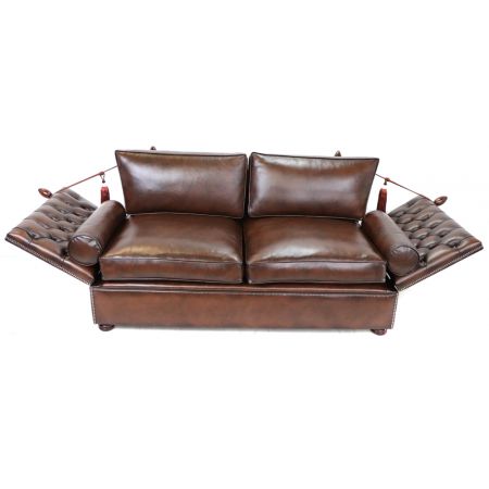Original englisches Chesterfield Sofa "Knoll" 2-Sitzer
