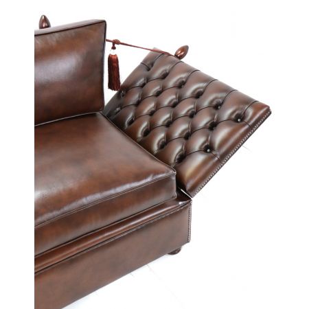 Original englisches Chesterfield Sofa "Knoll" 2-Sitzer