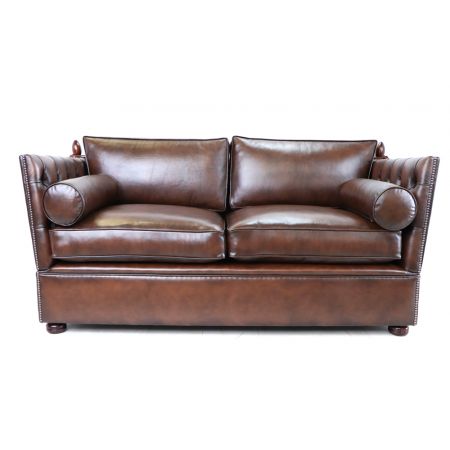 Original englisches Chesterfield Sofa "Knoll" 2-Sitzer