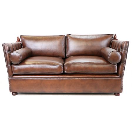 Original englisches Chesterfield Sofa "Knoll" 2-Sitzer