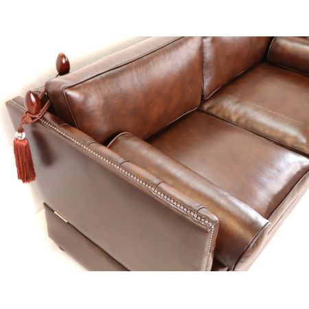 Original englisches Chesterfield Sofa "Knoll" 2-Sitzer