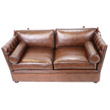 Original englisches Chesterfield Sofa "Knoll" 2-Sitzer