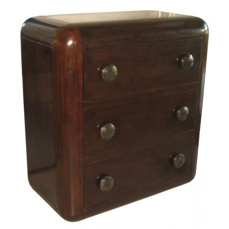 Morris "D. Clipper" Holzkommode in Tabbaco Braun