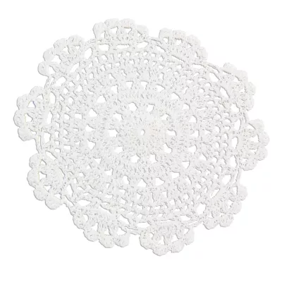 Clayre & Eef Untersetzer weiß rund Ø16,5cm