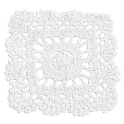 Clayre & Eef Untersetzer eckig weiß 10*10cm