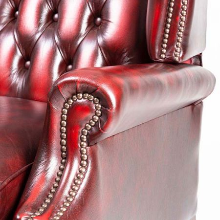 Chesterfield Scrollwing Chair Recliner "Lazy Chair"