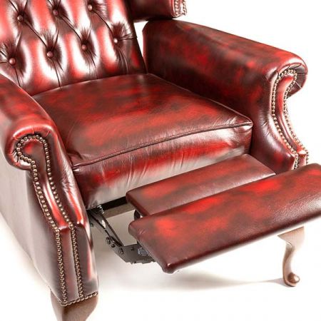 Chesterfield Scrollwing Chair Recliner "Lazy Chair"