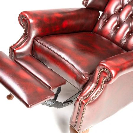 Chesterfield Scrollwing Chair Recliner "Lazy Chair"