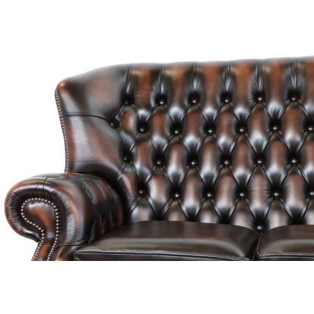Chesterfield Ledersofa "Kelso" 2-Sitzer