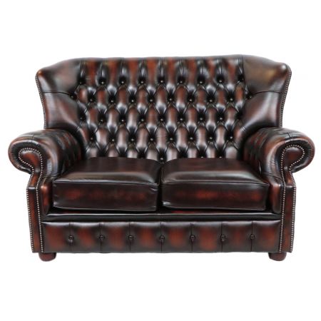 Chesterfield Sofa "Kelso" Zweisitzer in Birch Antique Rust