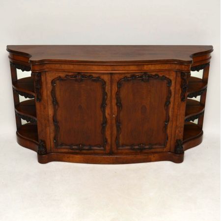 Antike viktorianische Walnuss Sideboard Anrichte