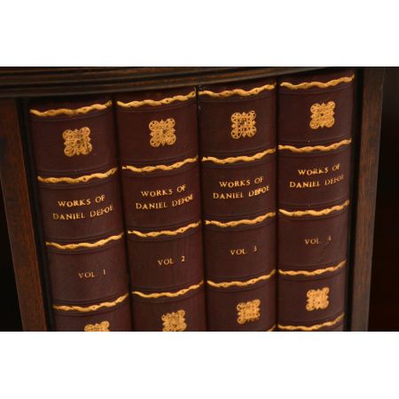 Antiker Mahagoni & Leder Drum Table Tisch