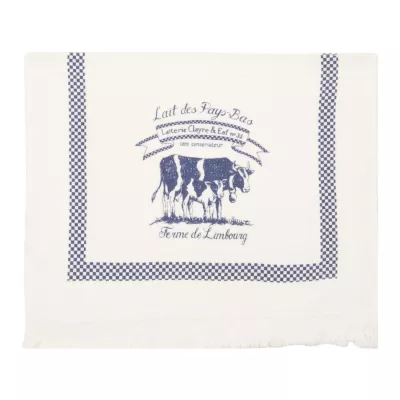 Clayre & Eef Lait De Vache Gästehandtuch ca. 40 x 60 cm